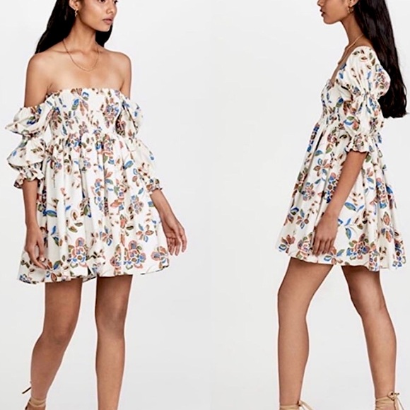 MISA Los Angeles | ‘Zadie’ Floral Smocked Babydoll Dress | Size M - Picture 2 of 14